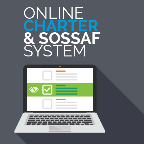 Online Charter & SOSSAF logo