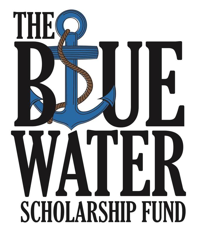 The blue water scholarship logo